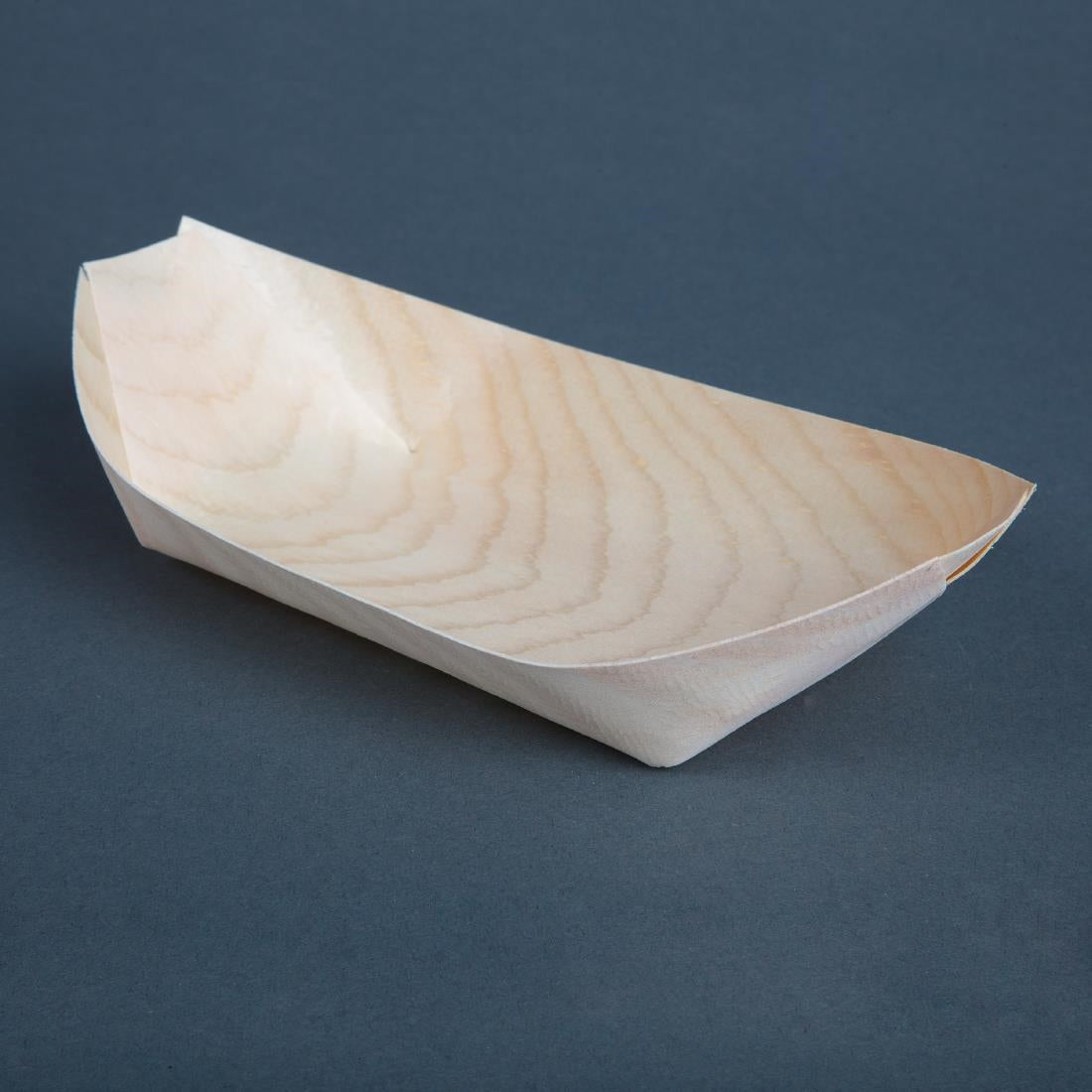 Fiesta Compostable Wooden Sushi Boats Medium 190mm (100 Pack) • PAS-DK387