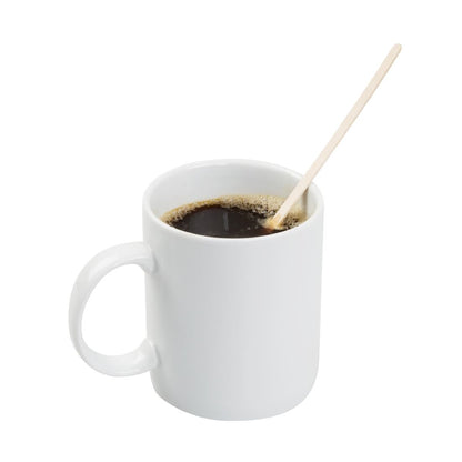 Fiesta Compostable Biodegradable Wooden Coffee Stirrers 190mm (1000 Pack) (Length: 190mm | Pack Quantity: 1000) • PAS-DK390