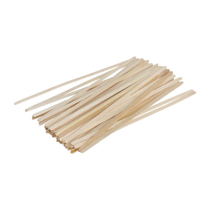 Fiesta Compostable Biodegradable Wooden Coffee Stirrers 140mm (1000 Pack) (140(L)mm | 5 1/2". Pack Quantity: 1000) • PAS-DK392