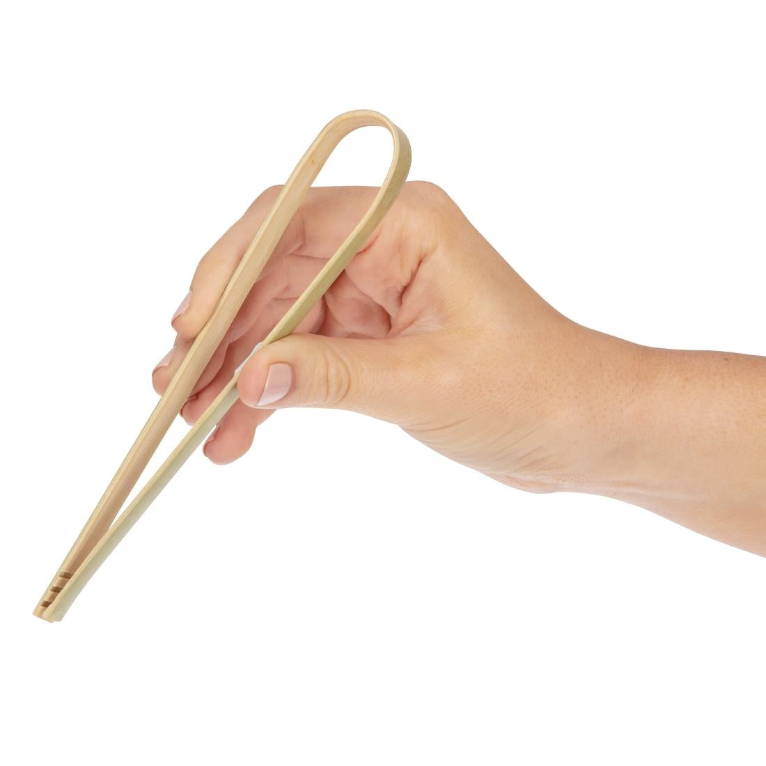 Fiesta Compostable Mini Bamboo Tongs (50 Pack) • PAS-DK391
