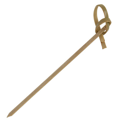 Fiesta Compostable Biodegradable Bamboo Looped Skewers 90mm (100 Pack) (Pack of 100) • PAS-DK396