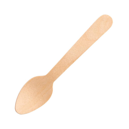 Fiesta Compostable Biodegradable Wooden Teaspoons (Pack of 100) • PAS-DK398