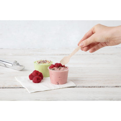 Fiesta Compostable Wooden Ice Cream Spoons (100 Pack) • PAS-DK399