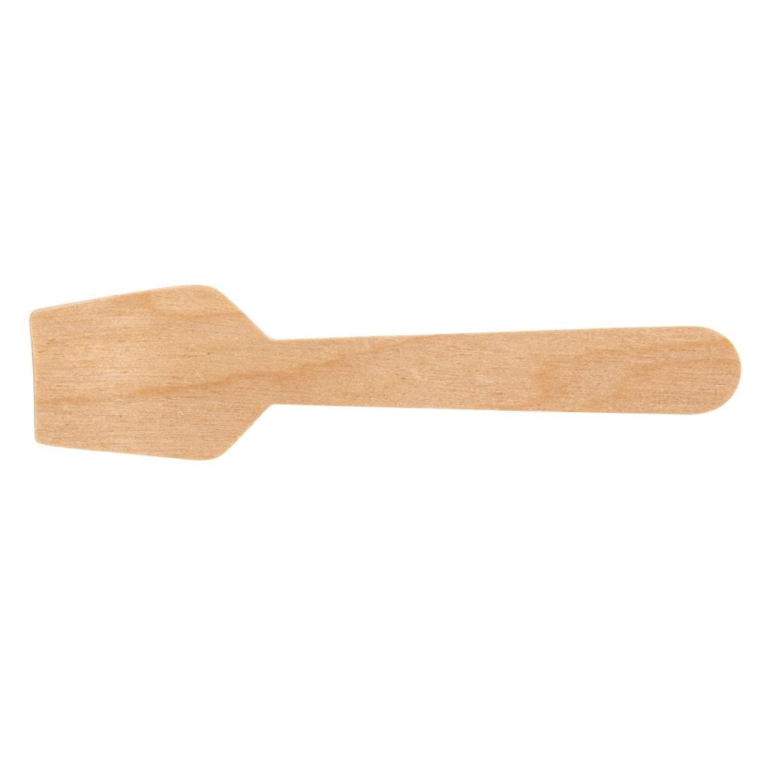 Fiesta Compostable Wooden Ice Cream Spoons (Pack of 100) • PAS-DK399