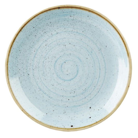 Churchill Stonecast Round Coupe Plate Duck Egg Blue 200mm (12 Pack) • PAS-DK501