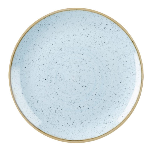 Churchill Stonecast Round Coupe Plate Duck Egg Blue 165mm (12 Pack) • PAS-DK502