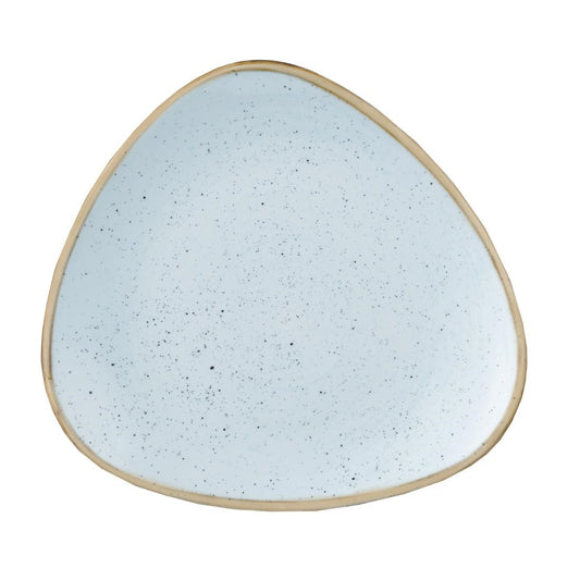 Churchill Stonecast Triangle Plate Duck Egg Blue 315mm (6 Pack) • PAS-DK506