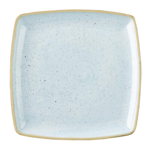 Churchill Stonecast Deep Square Plate Duck Egg Blue 268mm • PAS-DK511