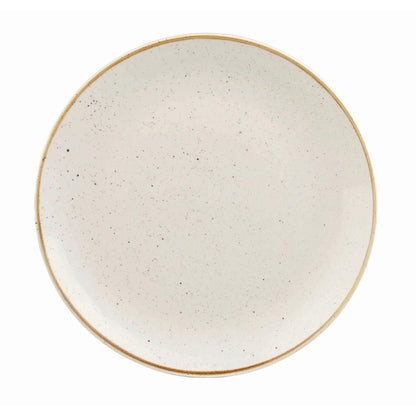 Churchill Stonecast Round Coupe Plate Barley White 260mm (12 Pack) • PAS-DK518
