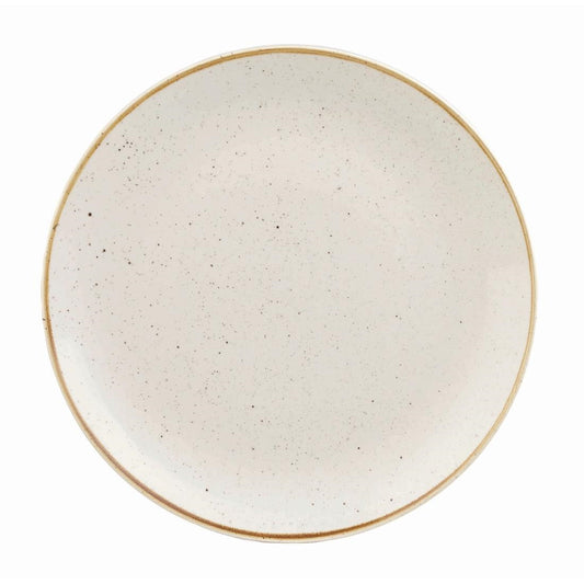 Churchill Stonecast Round Coupe Plate Barley White 200mm (12 Pack) • PAS-DK519