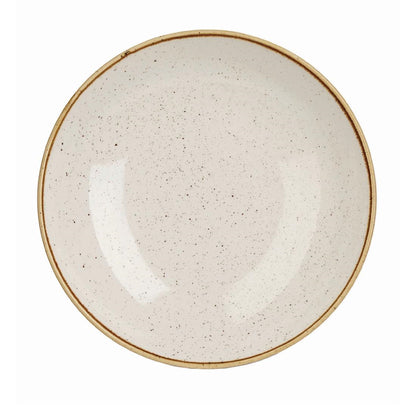 Churchill Stonecast Round Coupe Bowl Barley White 315mm • PAS-DK521