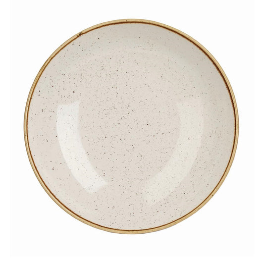 Churchill Stonecast Round Coupe Bowl Barley White 315mm • PAS-DK521