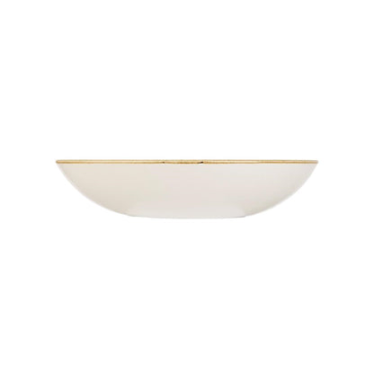 Churchill Stonecast Round Coupe Bowl Barley White 315mm • PAS-DK521