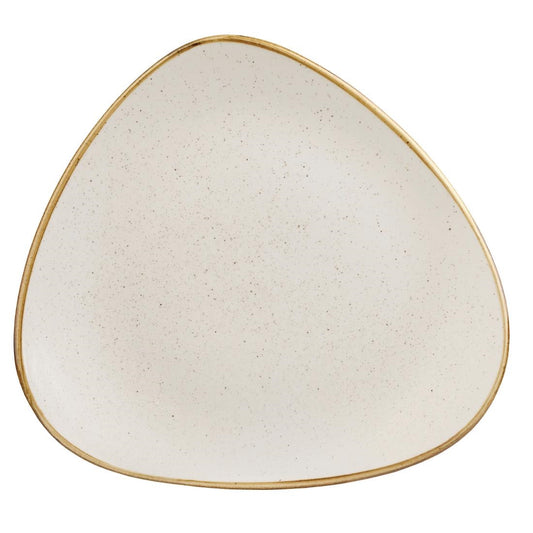 Churchill Stonecast Triangle Plate Barley White 315mm (6 Pack) • PAS-DK524