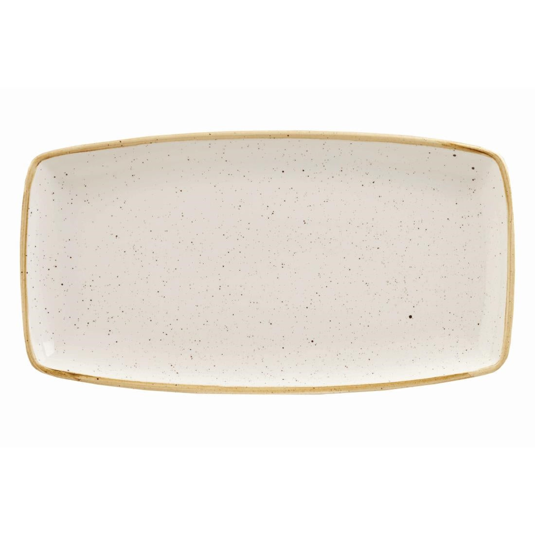 Churchill Stonecast Rectangular Plate Barley White 350 x 185mm • PAS-DK527