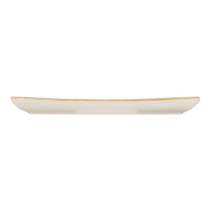 Churchill Stonecast Rectangular Plate Barley White 350 x 185mm • PAS-DK527