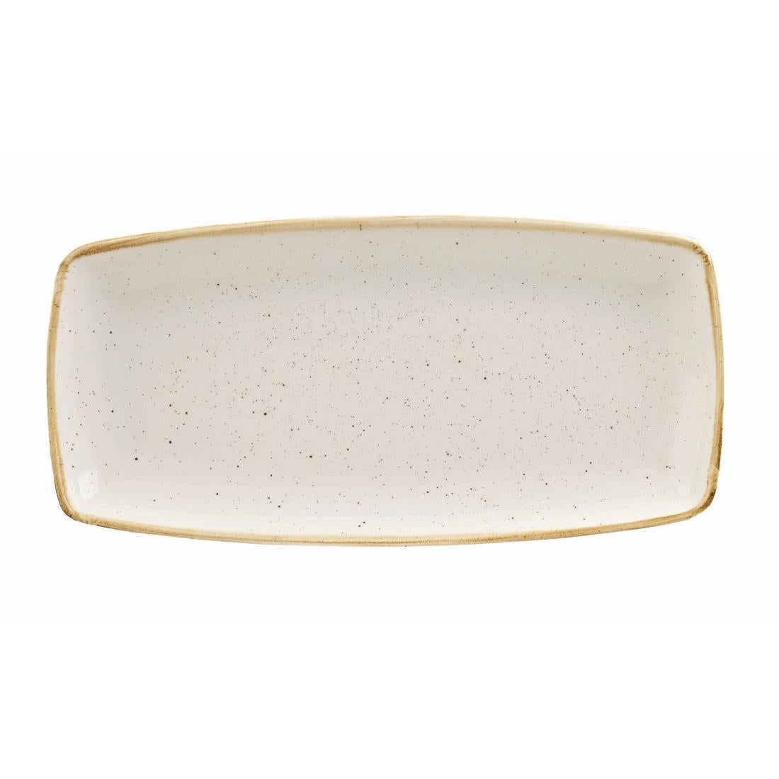 Churchill Stonecast Rectangular Plate Barley White 295 x 150mm • PAS-DK528