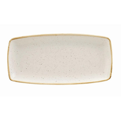 Churchill Stonecast Rectangular Plate Barley White 295 x 150mm • PAS-DK528