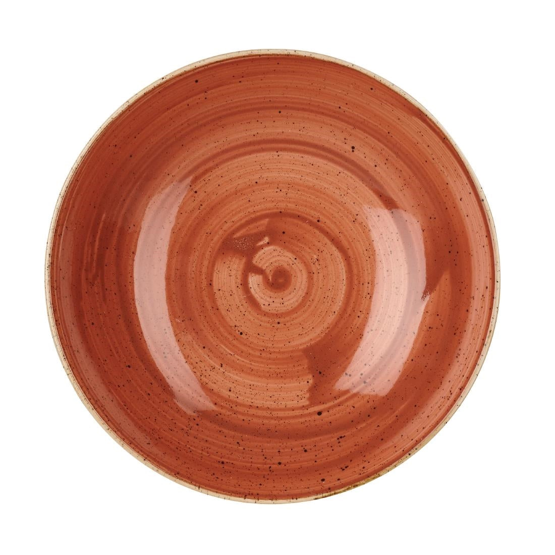 Churchill Stonecast Round Coupe Bowl Spiced Orange 248mm (12 Pack) (Pack of 12) • PAS-DK540