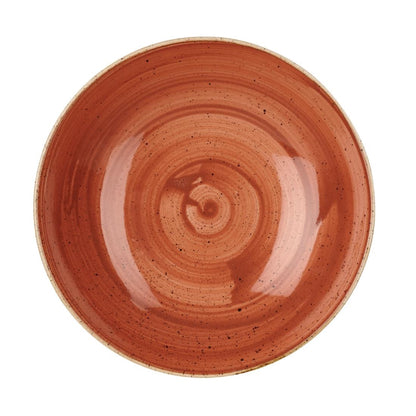 Churchill Stonecast Round Coupe Bowl Spiced Orange 248mm (12 Pack) (Pack of 12) • PAS-DK540