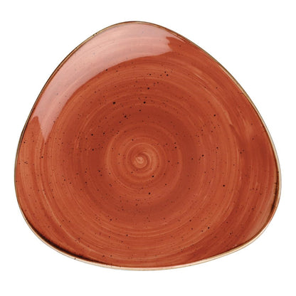Churchill Stonecast Triangle Plate Spiced Orange 315mm (6 Pack) • PAS-DK541