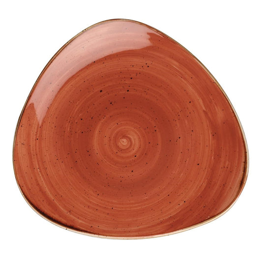 Churchill Stonecast Triangle Plate Spiced Orange 315mm (6 Pack) • PAS-DK541