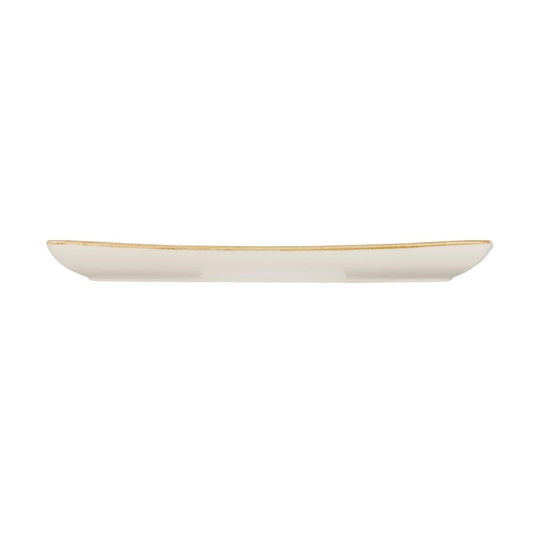 Churchill Stonecast Rectangular Plate Spiced Orange 350 x 185mm • PAS-DK544