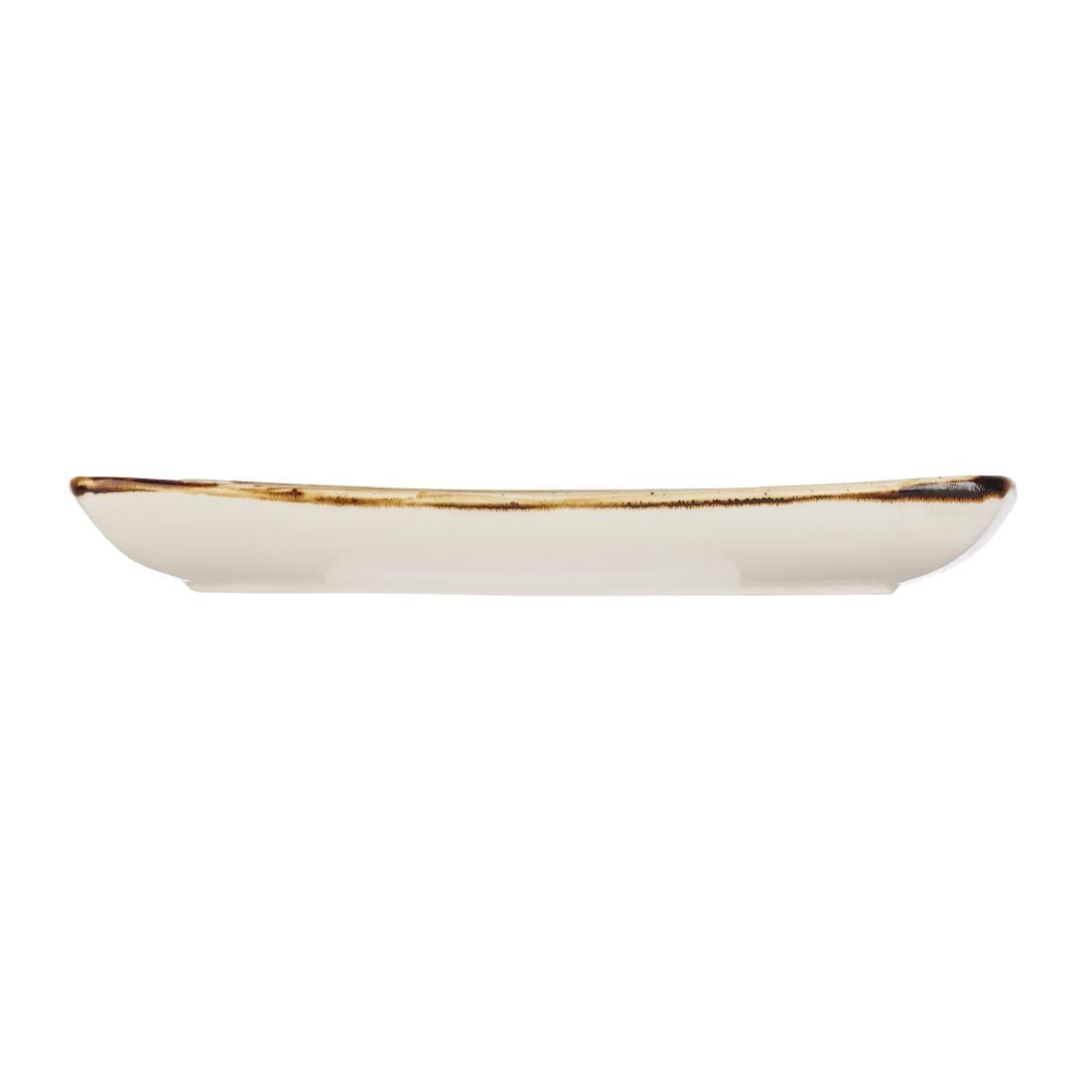 Churchill Stonecast Deep Square Plate Spiced Orange 268mm • PAS-DK546