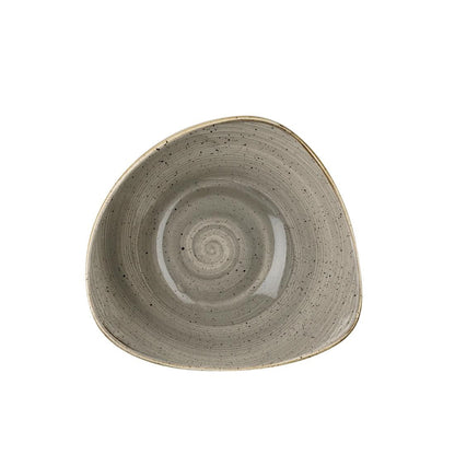 Churchill Stonecast Triangle Bowl Peppercorn Grey 185mm (12 Pack) (Pack of 12) • PAS-DK560