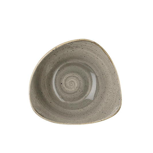 Churchill Stonecast Triangle Bowl Peppercorn Grey 185mm (12 Pack) • PAS-DK560