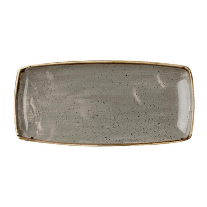 Churchill Stonecast Rectangular Plate Peppercorn Grey 295 x 150mm • PAS-DK562