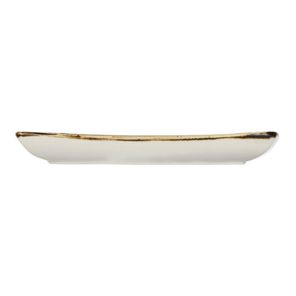 Churchill Stonecast Deep Square Plate Peppercorn Grey 268mm • PAS-DK563