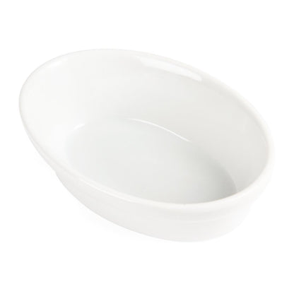 Olympia Whiteware Oval Pie Dishes 145 x 104mm (Pack of 6) • PAS-DK806