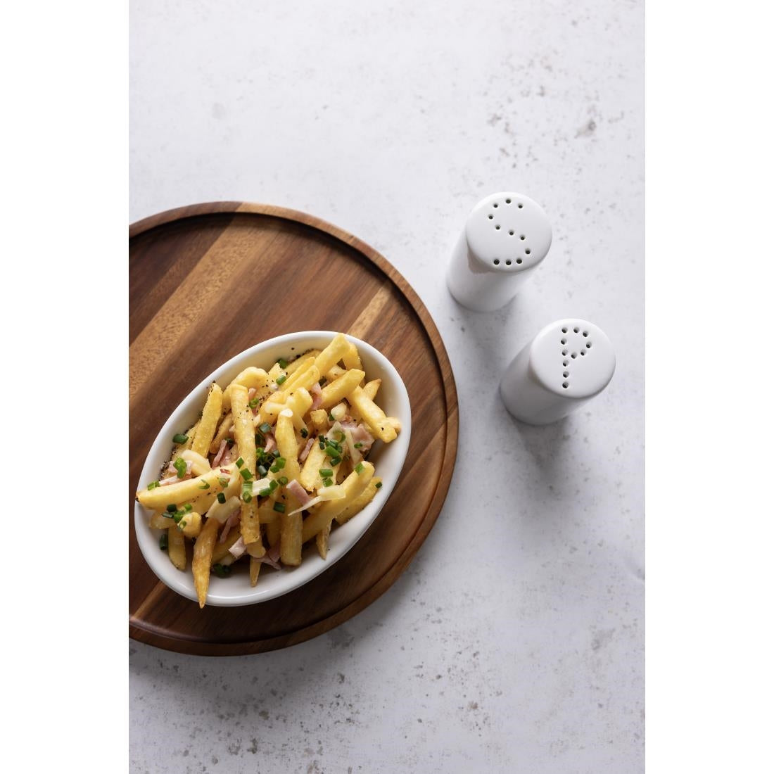 Olympia Whiteware Pepper Shakers 80mm (12 Pack) (Pack of 12) • PAS-CB703