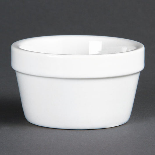 Olympia Whiteware Ramekin White - 77x45mm (6 Pack) (77x 45mm/ 3". White. Pack quantity: 6.) • PAS-DK826
