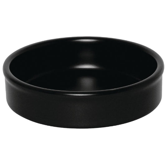 Olympia Mediterranean Stackable Dishes Black 102mm (6 Pack) (Pack of 6) • PAS-DK832
