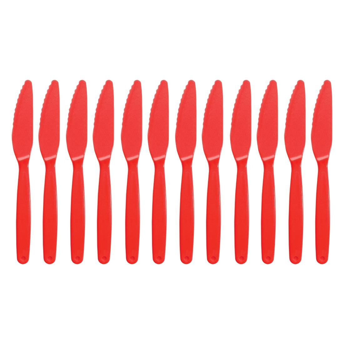 Olympia Kristallon PC Knife Red - 180mm 7 1/10" (12 Pack) • PAS-DL114