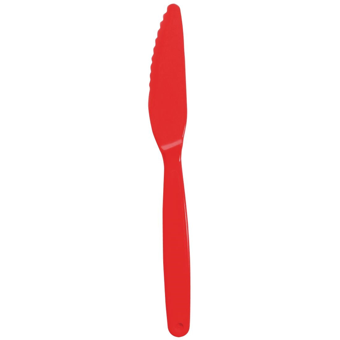 Olympia Kristallon PC Knife Red - 180mm 7 1/10" (12 Pack) • PAS-DL114