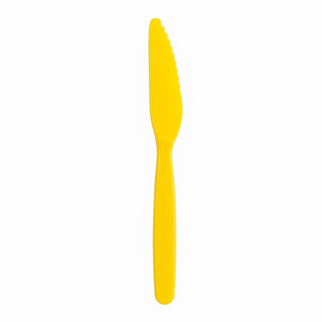 Olympia Kristallon PC Knife Yellow - 180mm 7 1/10" (12 Pack) • PAS-DL115