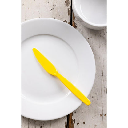Olympia Kristallon PC Knife Yellow - 180mm 7 1/10" (12 Pack) • PAS-DL115