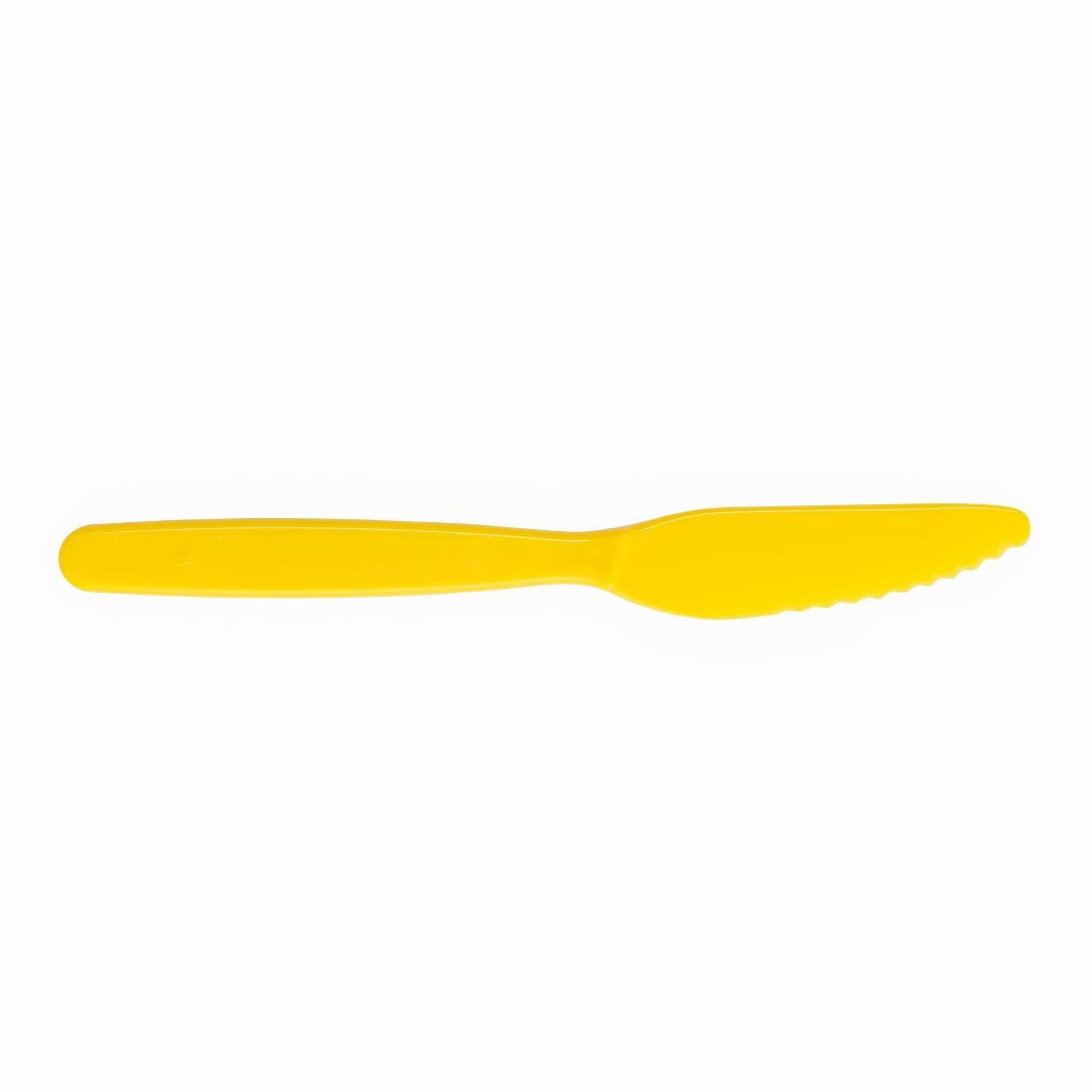 Olympia Kristallon PC Knife Yellow - 180mm 7 1/10" (12 Pack) • PAS-DL115
