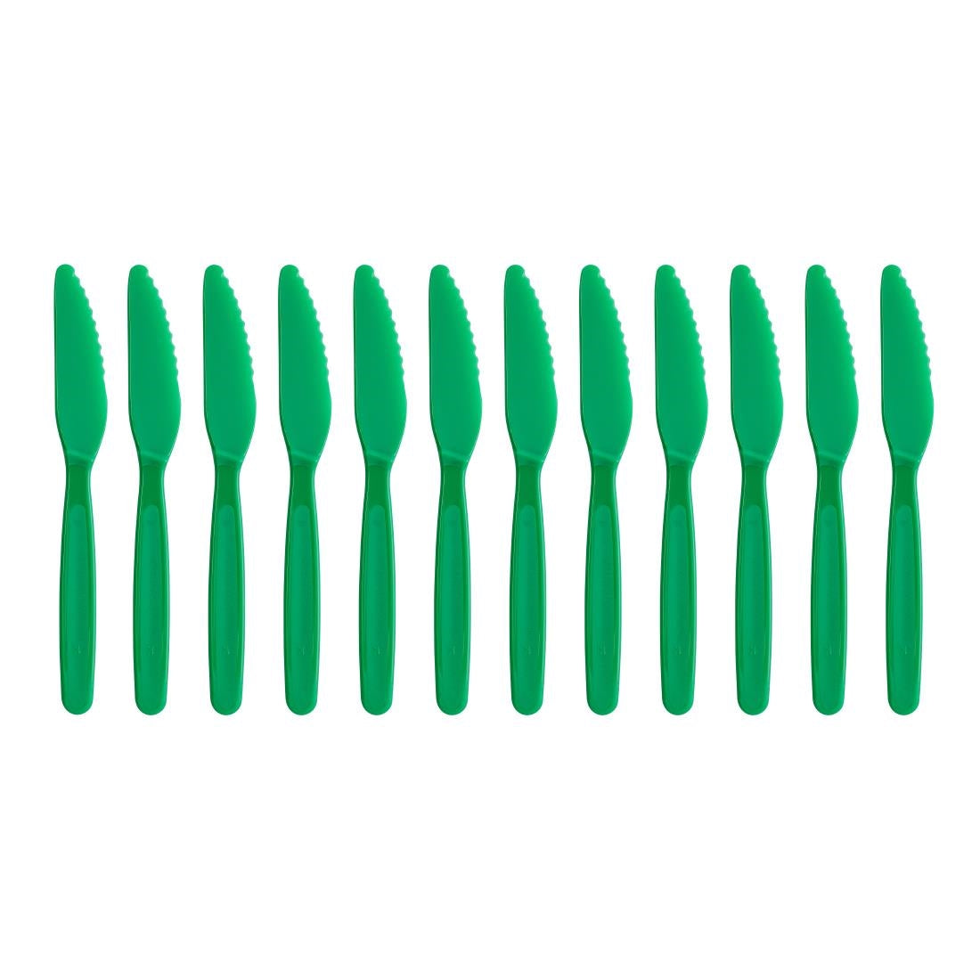 Olympia Kristallon PC Knife Green - 180mm 7 1/10" (12 Pack) • PAS-DL116