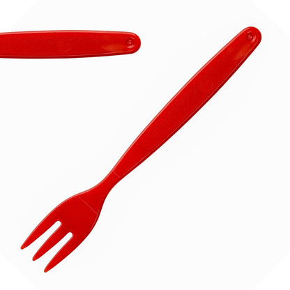 Olympia Kristallon PC Fork Red - 170mm 6 7/10" (12 Pack) • PAS-DL118