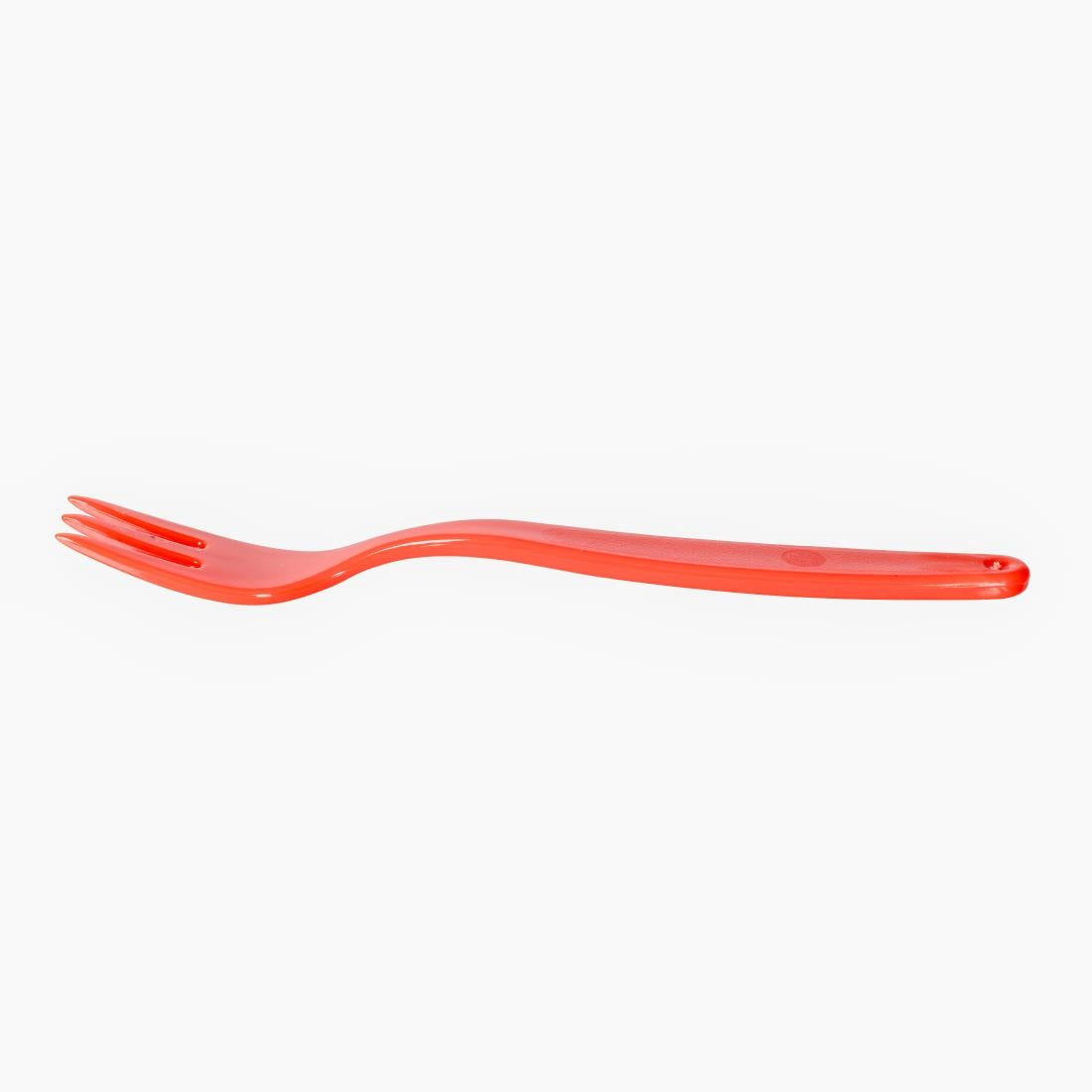 Olympia Kristallon PC Fork Red - 170mm 6 7/10" (12 Pack) • PAS-DL118