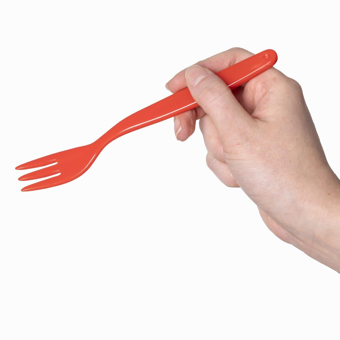 Olympia Kristallon PC Fork Red - 170mm 6 7/10" (12 Pack) • PAS-DL118