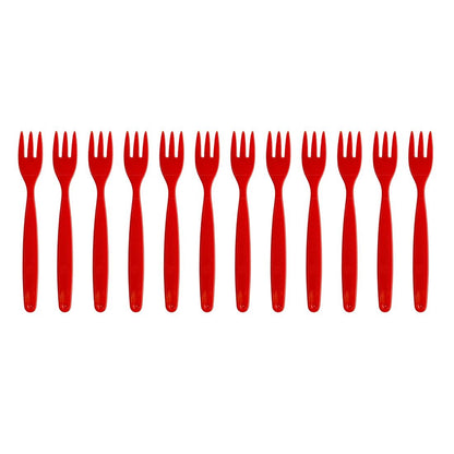 Olympia Kristallon PC Fork Red - 170mm 6 7/10" (12 Pack) • PAS-DL118