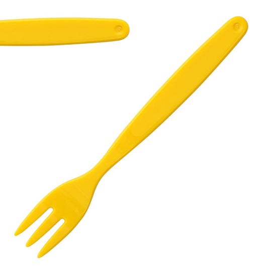 Olympia Kristallon PC Fork Yellow - 170mm 6 7/10" (12 Pack) • PAS-DL119