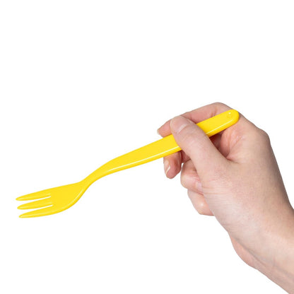 Olympia Kristallon PC Fork Yellow - 170mm 6 7/10" (12 Pack) • PAS-DL119