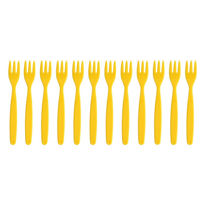 Olympia Kristallon PC Fork Yellow - 170mm 6 7/10" (12 Pack) • PAS-DL119