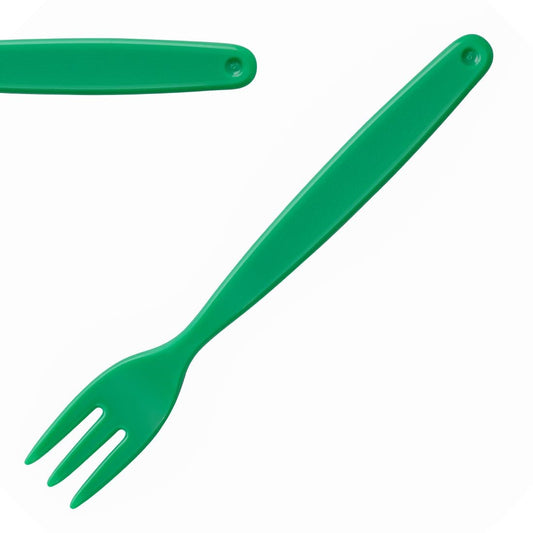 Olympia Kristallon PC Fork Green - 170mm 6 7/10" (12 Pack) • PAS-DL120